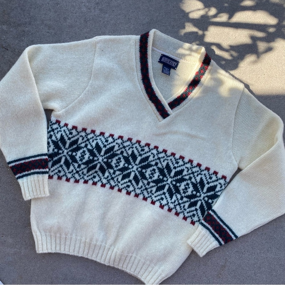 COPY - VTG Lands end virgin wool sweater